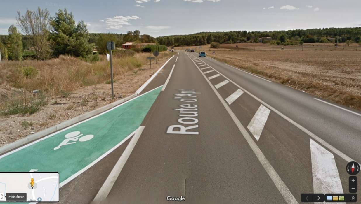 Fin de piste cyclable dangereuse