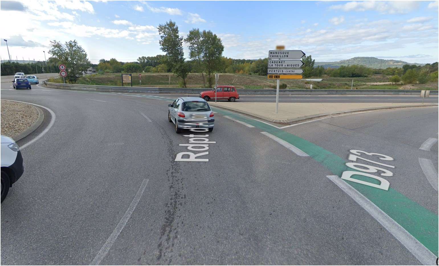 Piste cyclable à double sens